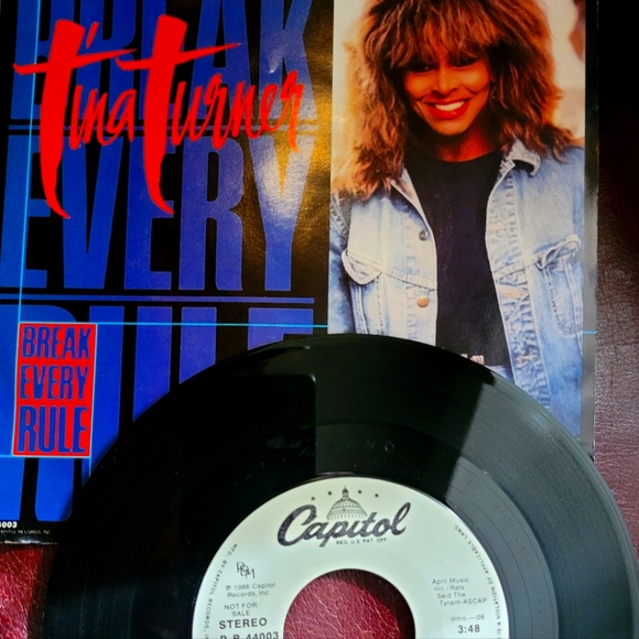 Tina Turner Break Every Rule 45 rpm Like New!! 🎶 🎵 - Picture 1 of 4